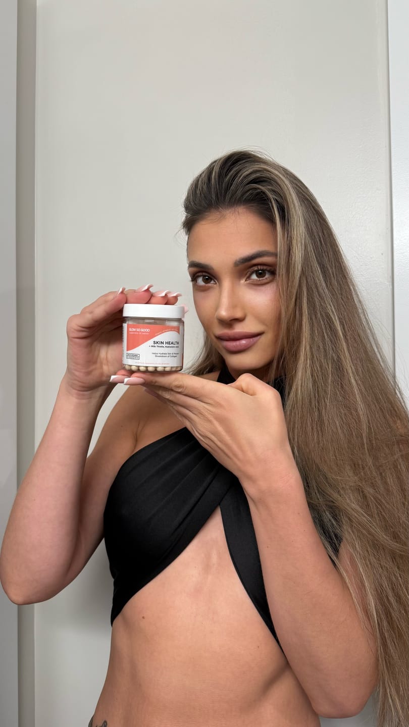 Customer photo review of SKIN HEALTH  with Milk Thistle + Hyaluronic Acid
