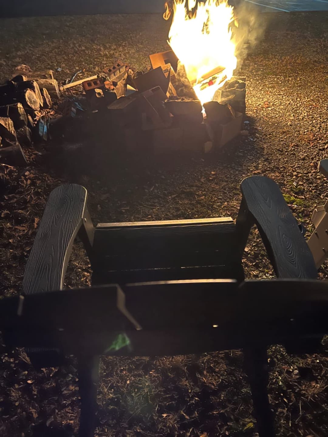 Customer photo review of Sleek Space Adirondack Folding Chair - Black