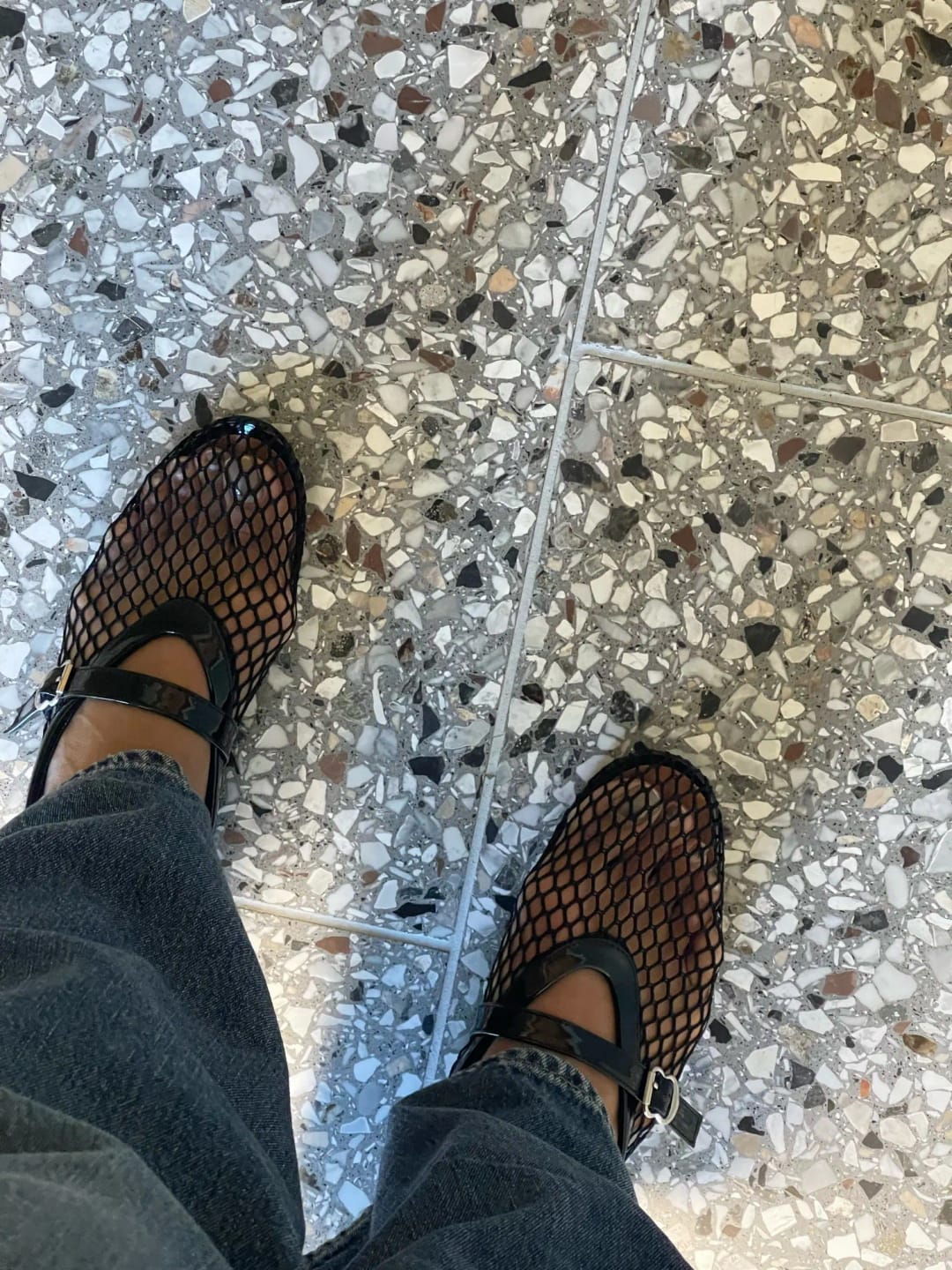Customer photo review of Rebecca Mesh Ballet Flats