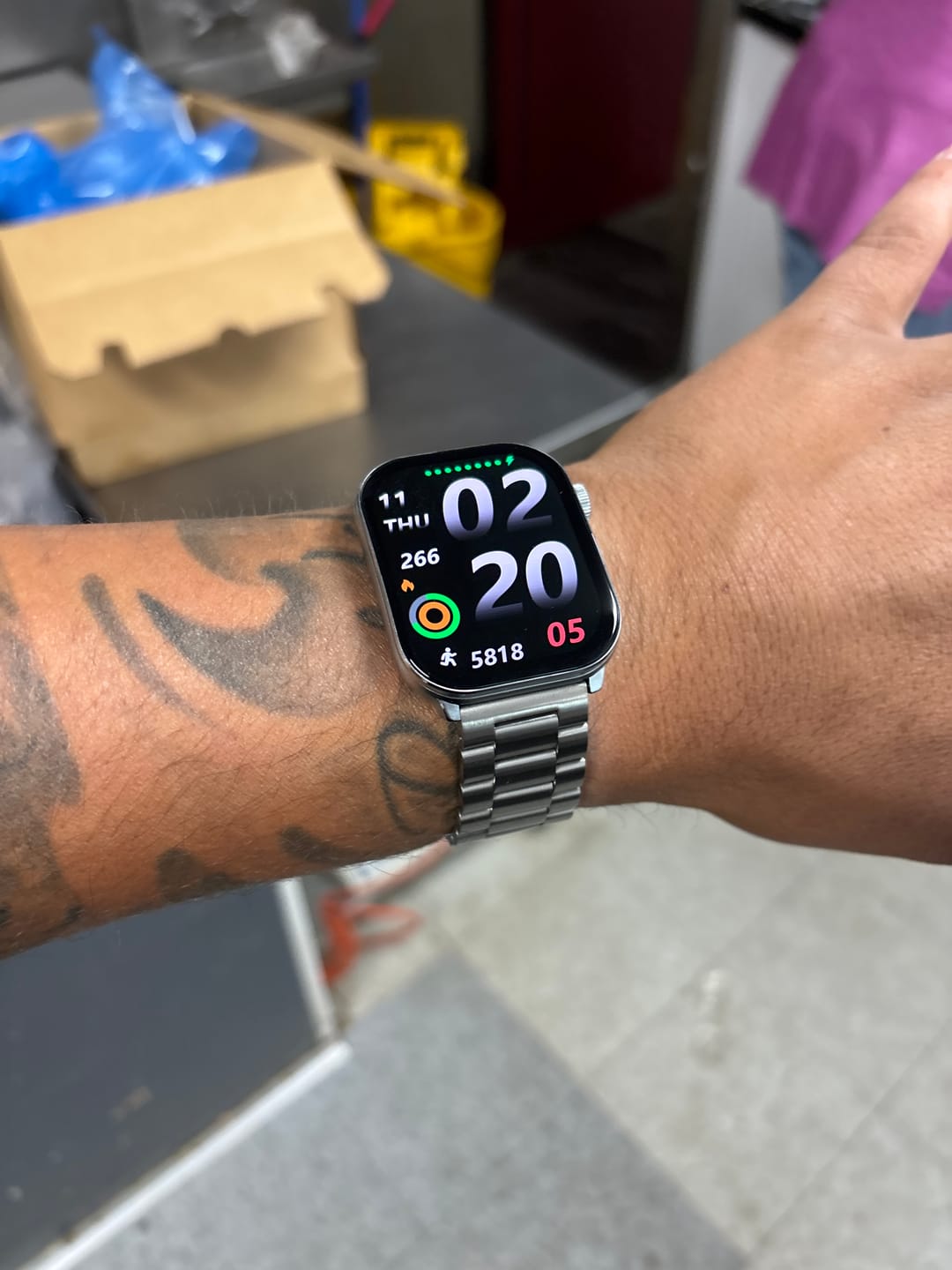 Customer photo review of Silver Steel Loop