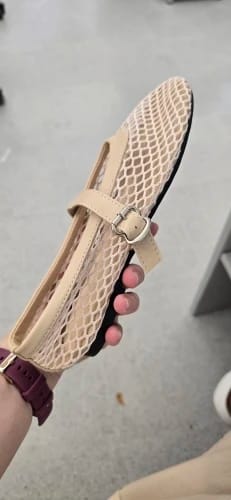 Customer photo review of Rebecca Mesh Ballet Flats