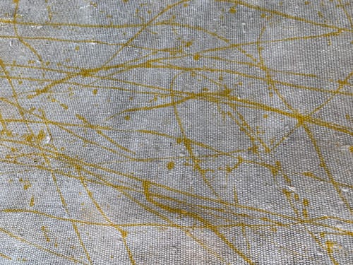 Customer photo review of Fabric Paint -- Mustard Yellow