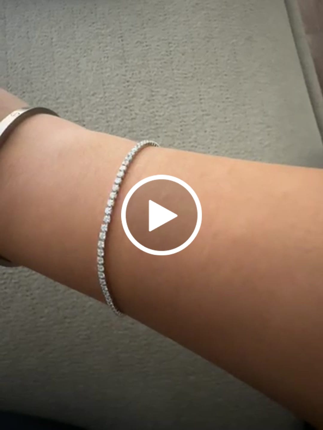 Customer video review of Micro Tennis Bracelet - White Gold