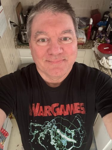 Customer photo review of Winning Move WarGames T-Shirt