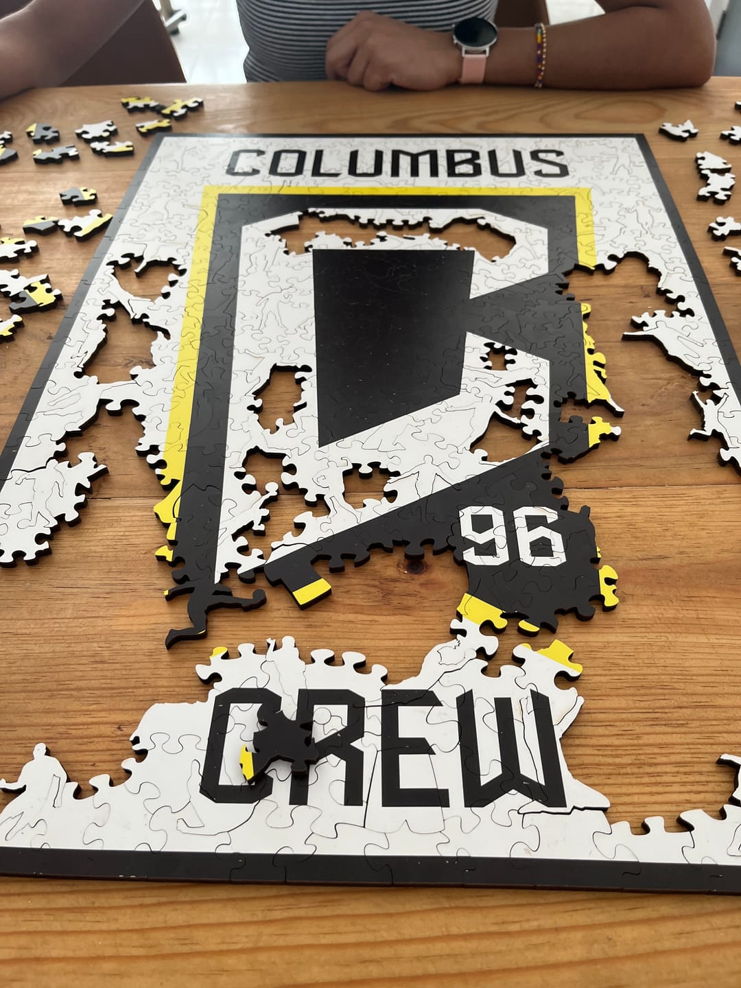 Customer photo review of Columbus Crew® Logo - Wooden Puzzle