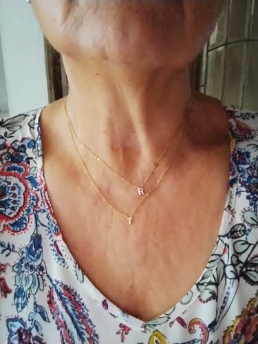 Customer photo review of Collana letter love