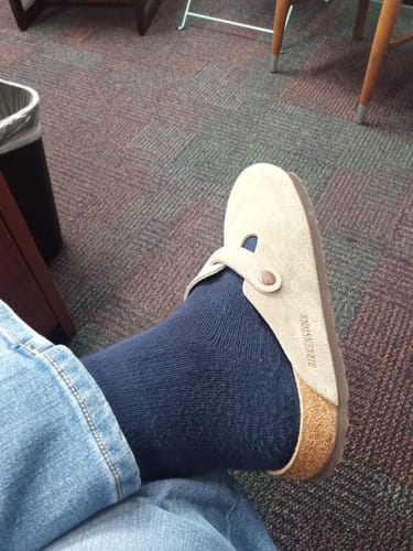 Customer photo review of Performance Eucalyptus Compression Socks