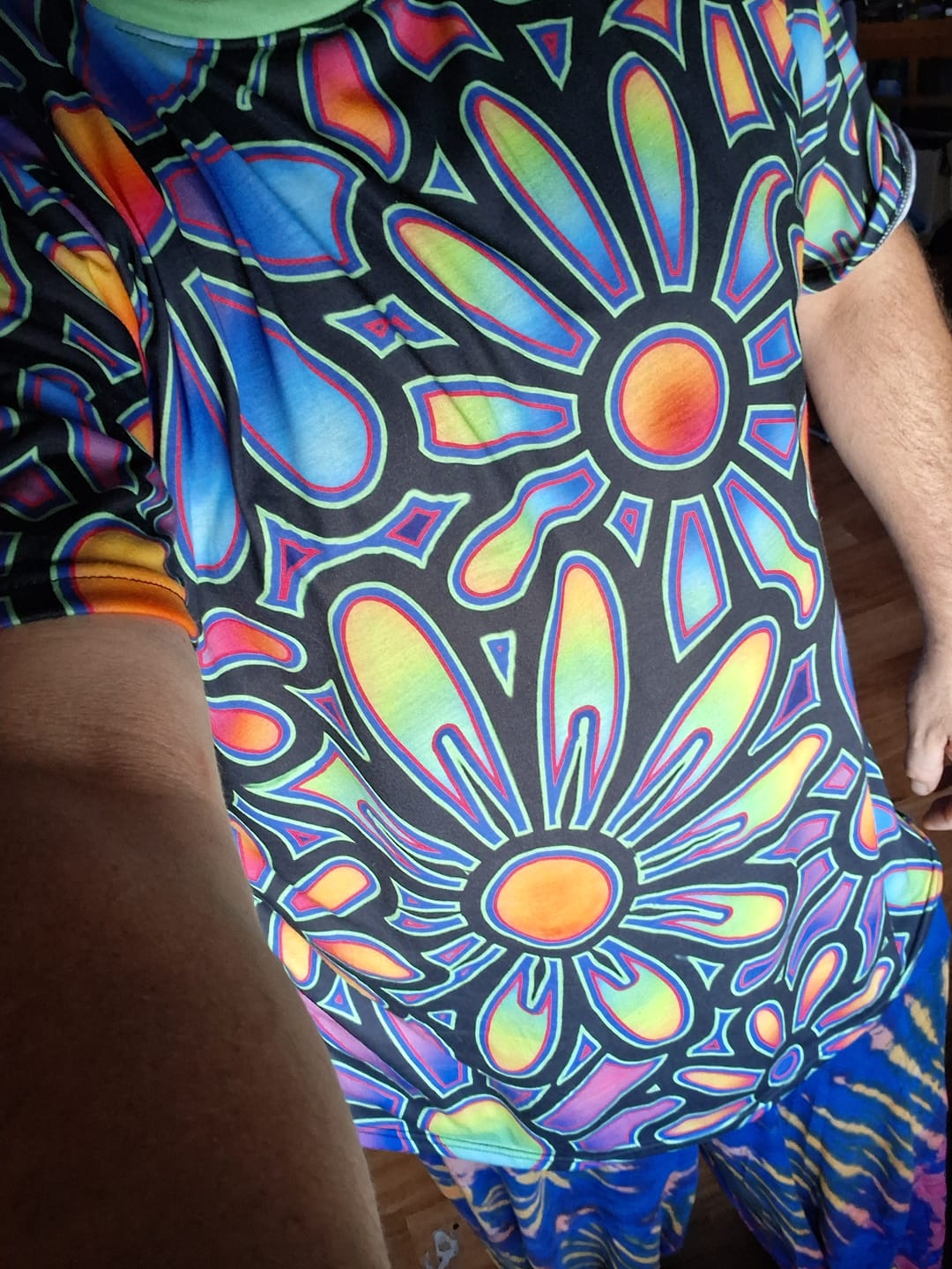 Customer photo review of "Mystic Floral Collage" PREMIUM TEE