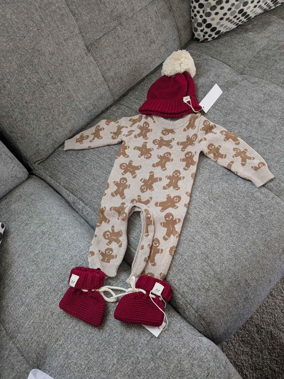 Customer photo review of Luna + Luca Pom Beanie - Holly