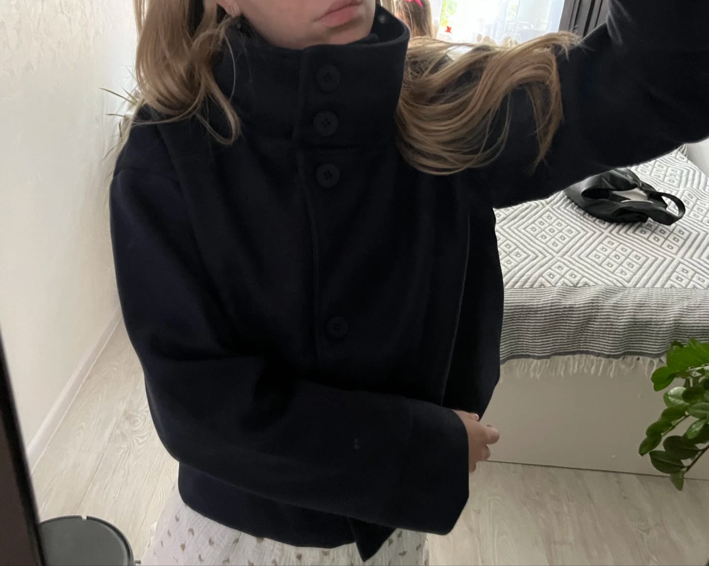 Customer photo review of Rosalia Elegant Jacket with Stand Collar