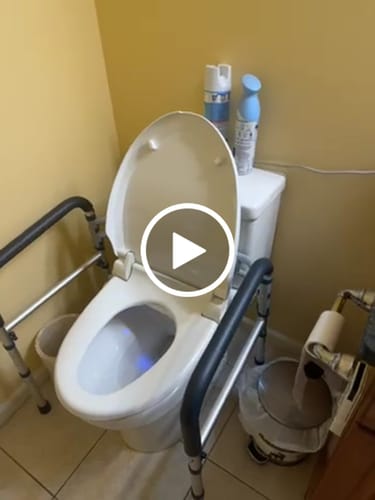 Customer video review of Toilet Safety Rail (350lb)