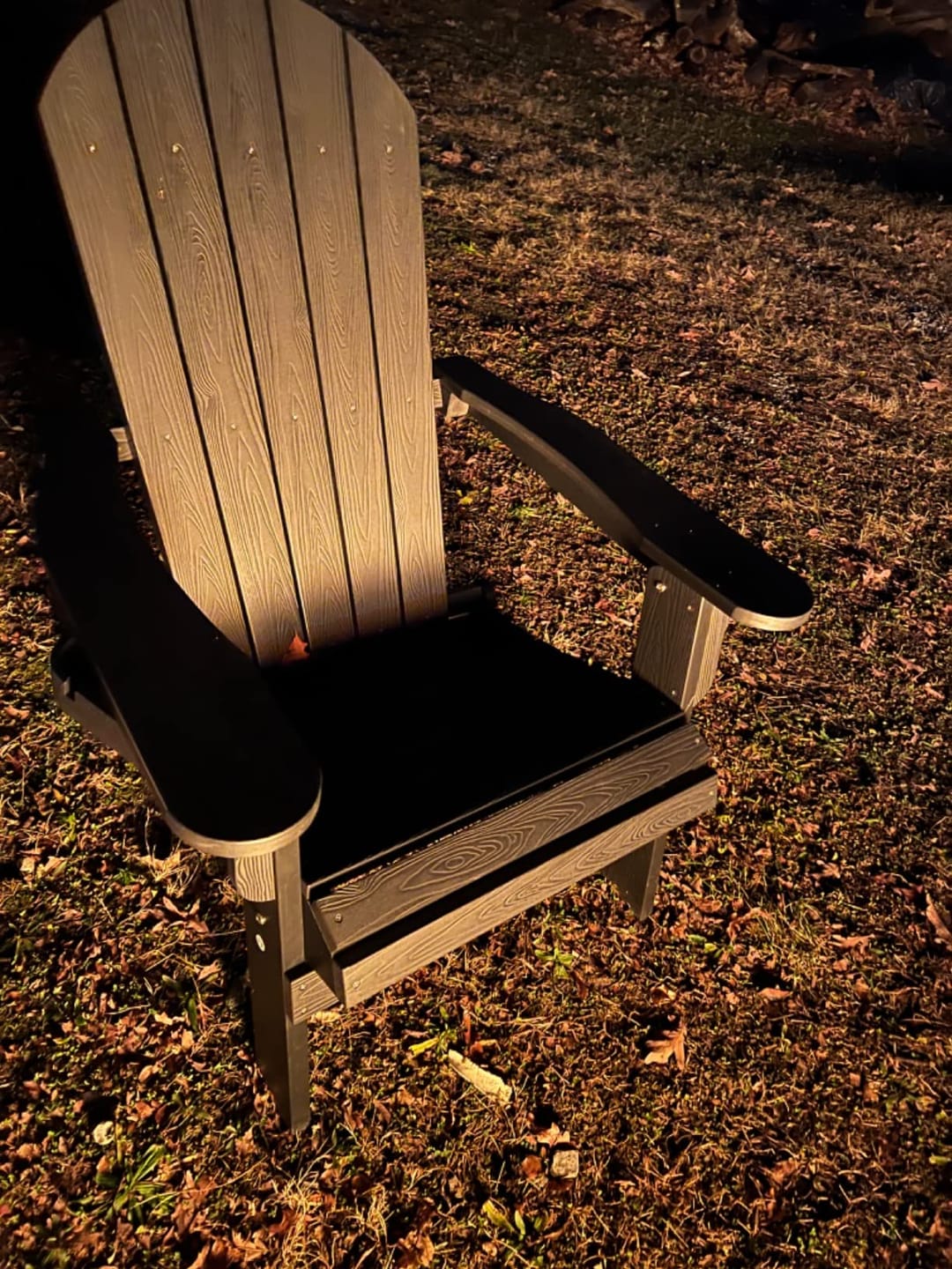Customer photo review of Sleek Space Adirondack Folding Chair - Black
