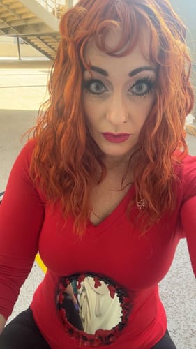 Customer photo review of FANTASY SNOW FLAKE Prescription Colored Contact Lenses