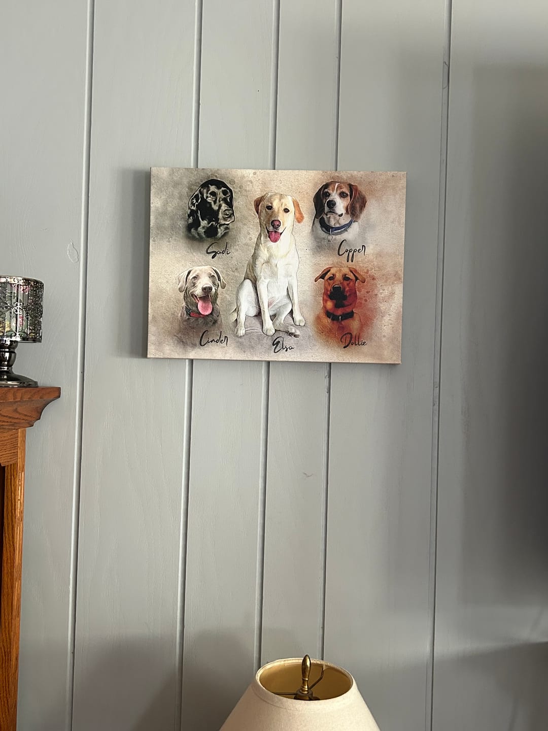 Customer photo review of Personalized Pet portrait