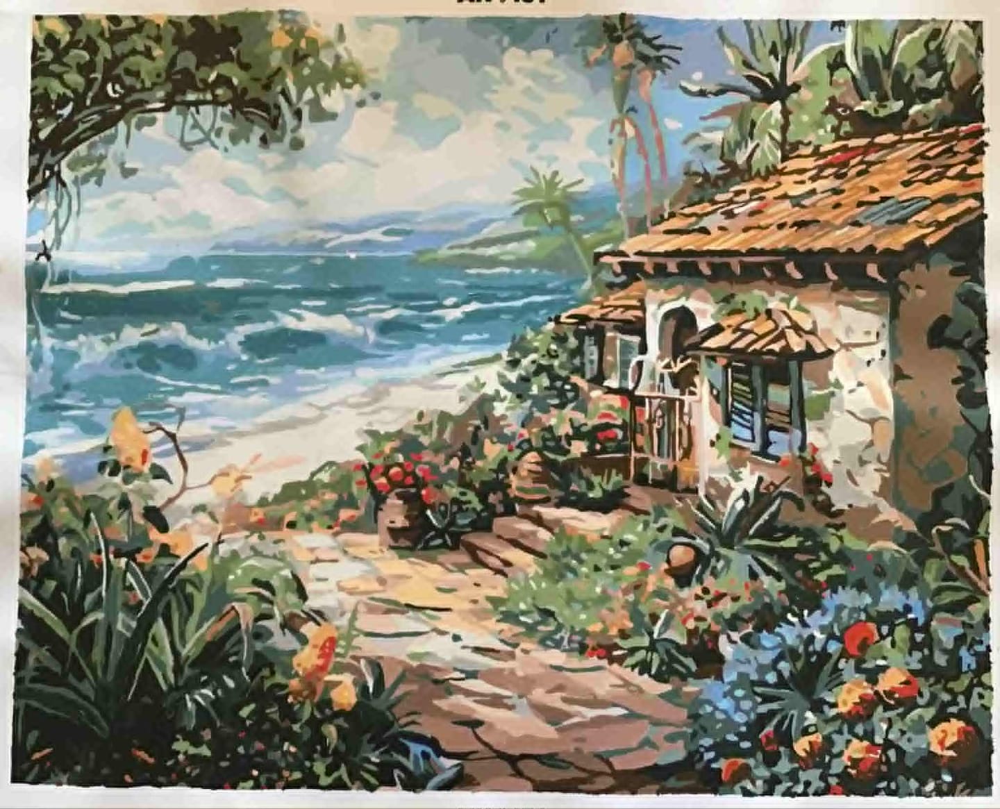 Customer photo review of Floral Seaside Cottage