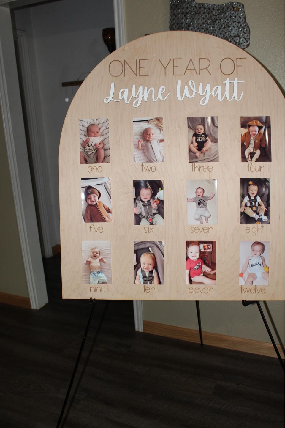Customer photo review of One Year Of Photo Board