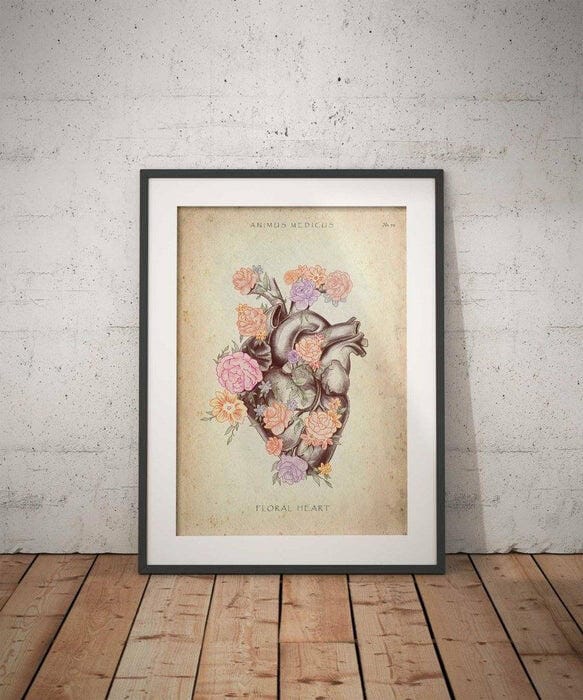 Customer photo review of Herz mit Blumen