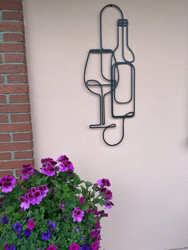 Customer photo review of Décoration Murale en Métal - Thème de vin