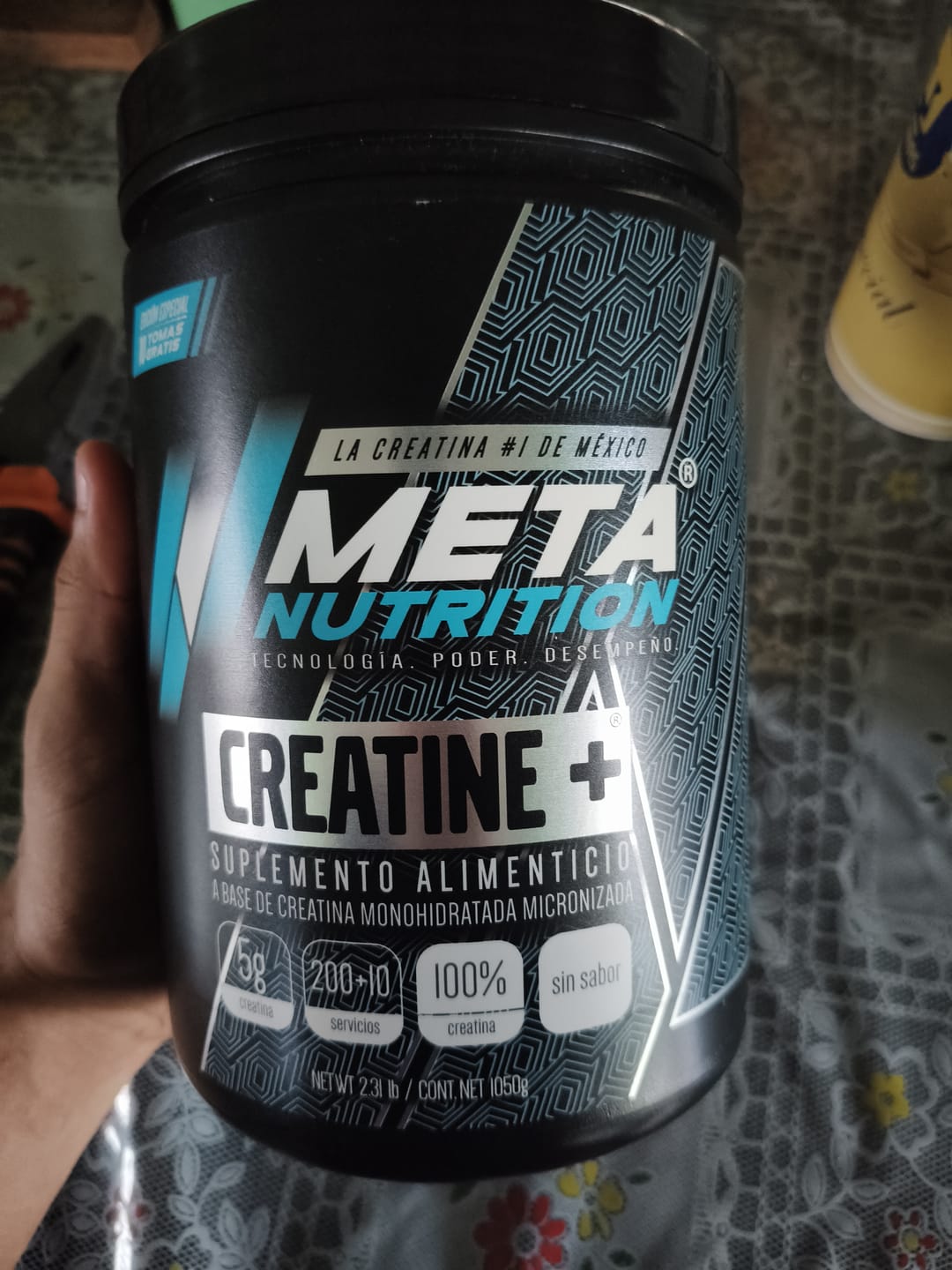 Customer photo review of Creatine+ Meta Nutrition,  200 + 10  servicios GRATIS