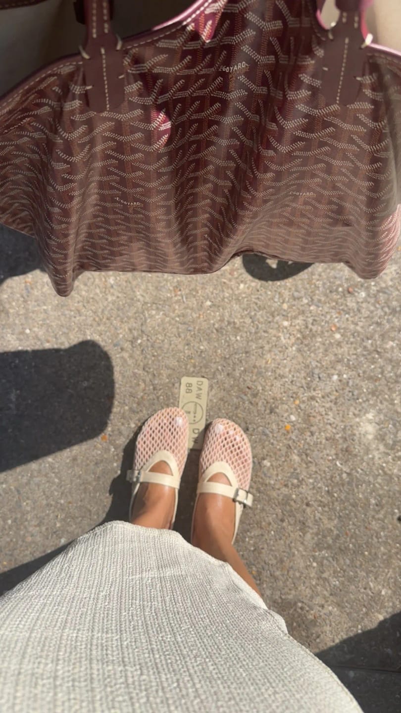 Customer photo review of Rebecca Mesh Ballet Flats