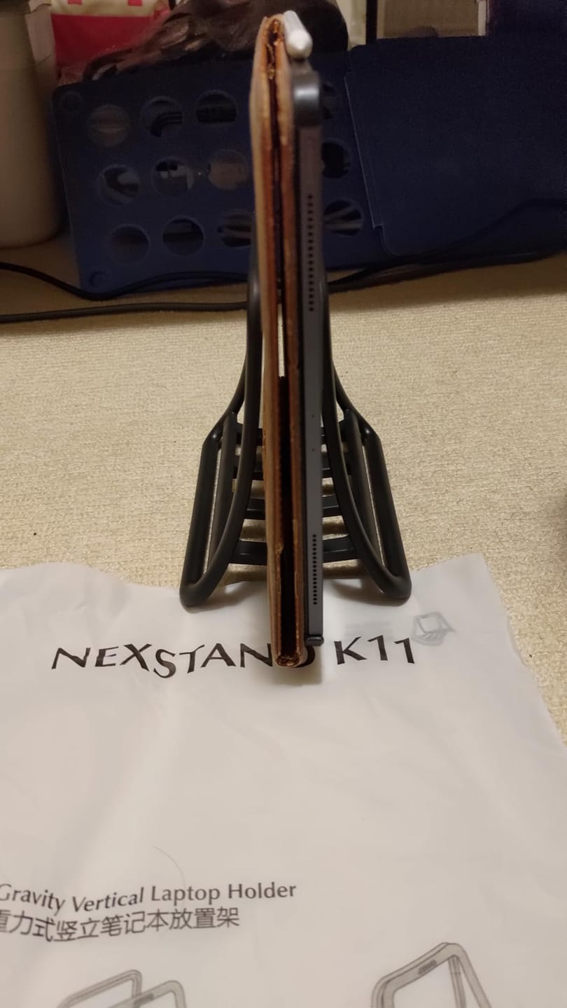 Customer photo review of Nexstand K11 Vertical Laptop Stand