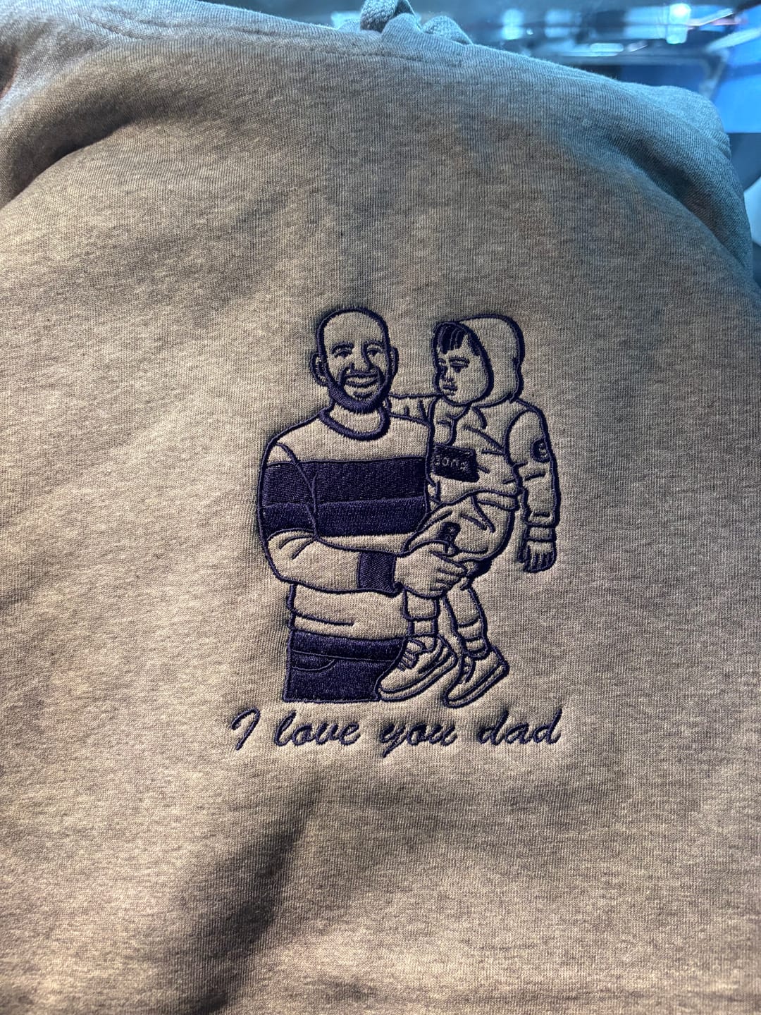 Customer photo review of CUSTOM UNISEX HEAVYWEIGHT HOODIE