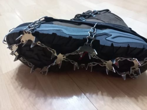 Customer photo review of Grip Spikes Ultra - Secure Traction on Ice and Snow