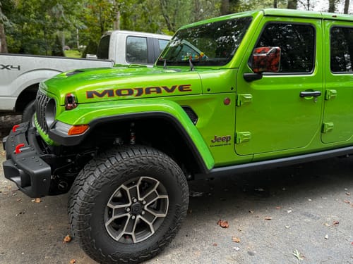 Customer photo review of Mirror Covers Hydrographic JL/JT 2018-2025