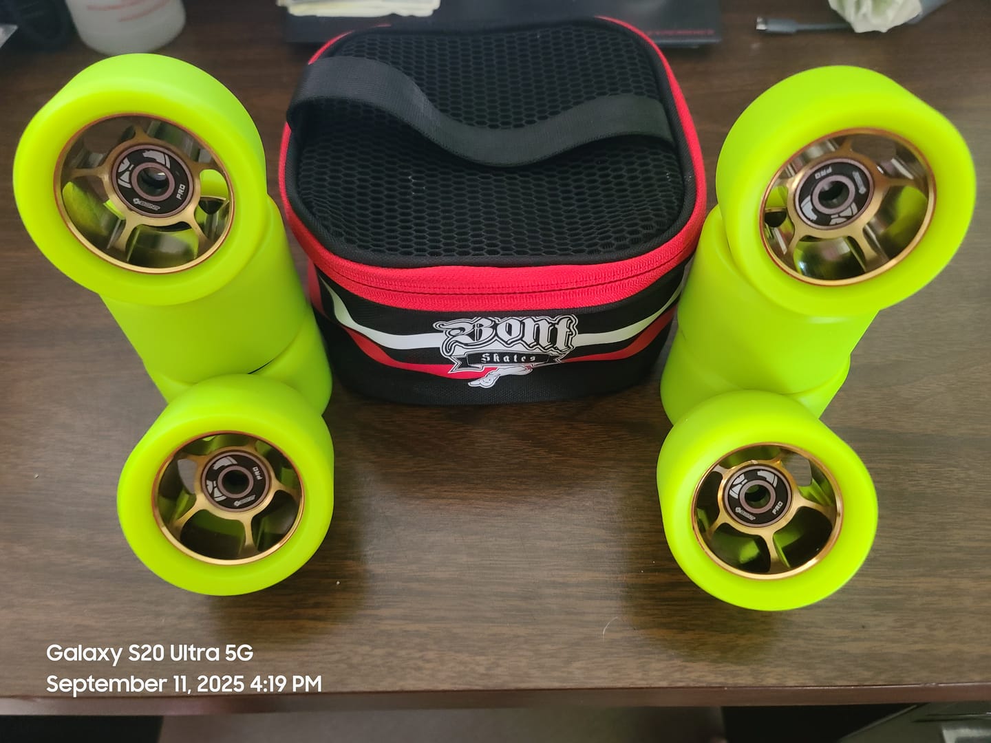 Customer photo review of Bont Royal Assassin Roller Skate Wheels