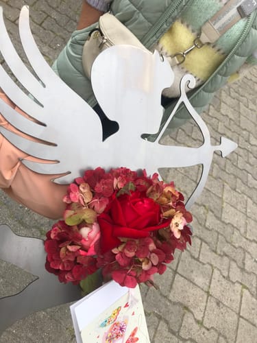 Customer photo review of Gartenstecker Amor