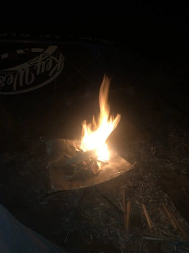 Customer photo review of Portable Fire Pit