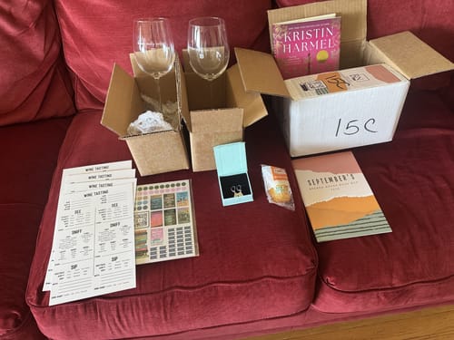 Customer photo review of Yearly Brenda Novak’s Book Box Subscription
