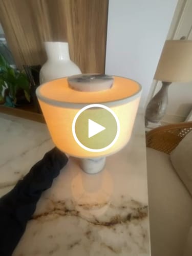 Maria L. review of (Sample Sale) Auríe Portable Lamp | Calacatta Viola Marble & Linen image 1 out of 1