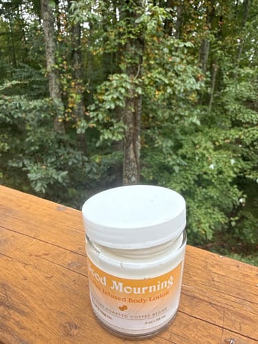 Customer photo review of Good Mourning Coffee Infused Body Lotion