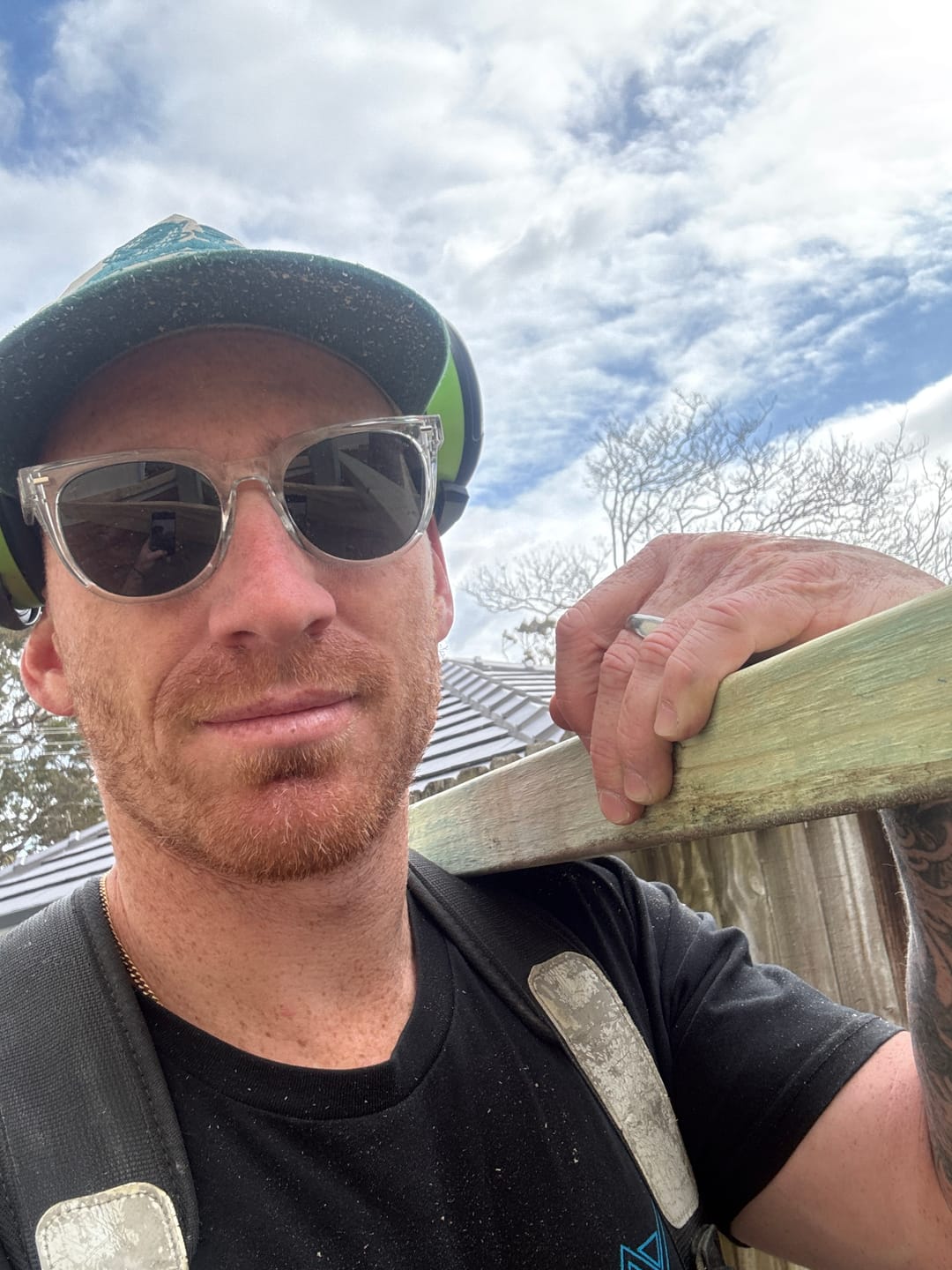 Customer photo review of Roys Smoke Polarised Safety Glasses