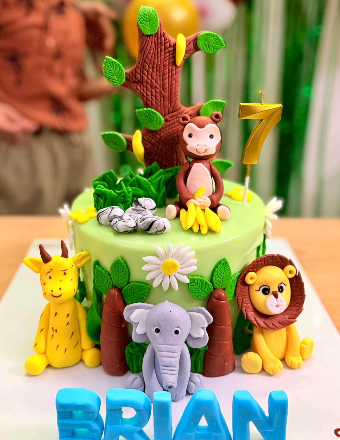 Customer photo review of Jungle Adventure Green Cake