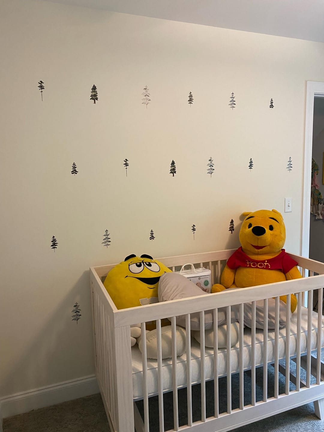 Customer photo review of Watercolor Trees Wall Decals