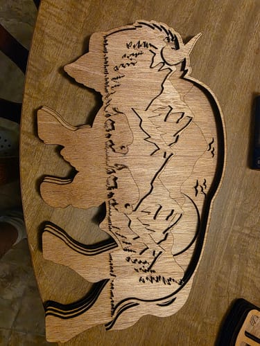 Customer photo review of AtomStack A70 Max Laser Cutter