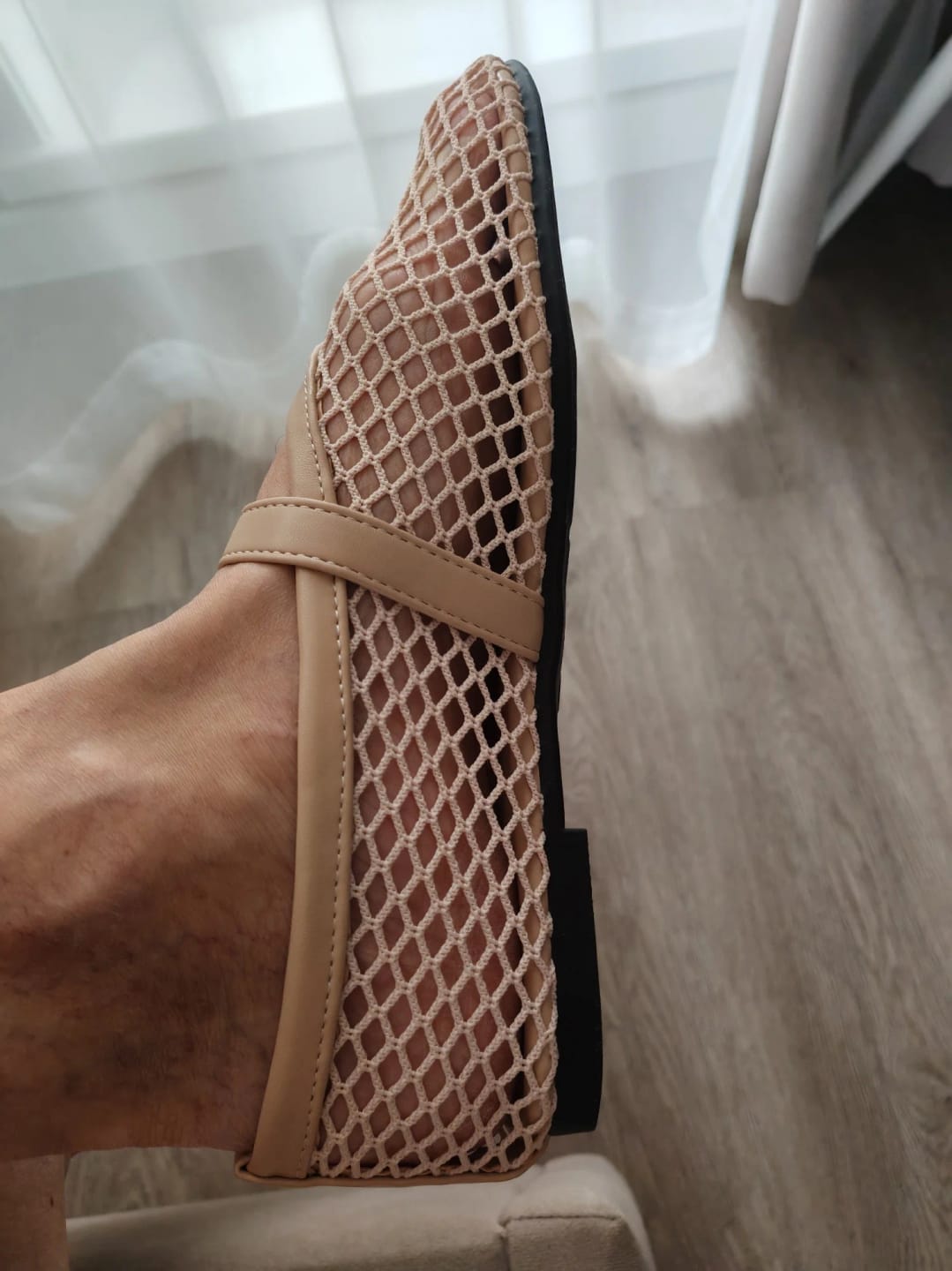 Customer photo review of Rebecca Mesh Ballet Flats