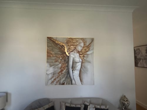 Customer photo review of Abstract People Canvas Art #AE013