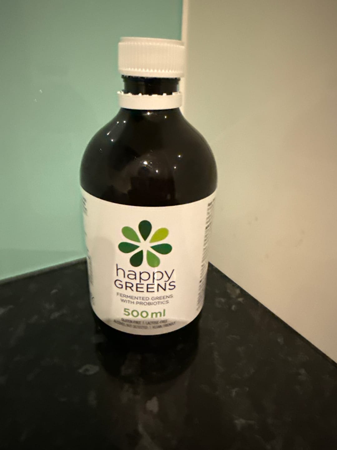 Customer photo review of Liquid Probiotics and Green Food Supplements - Happy Greens