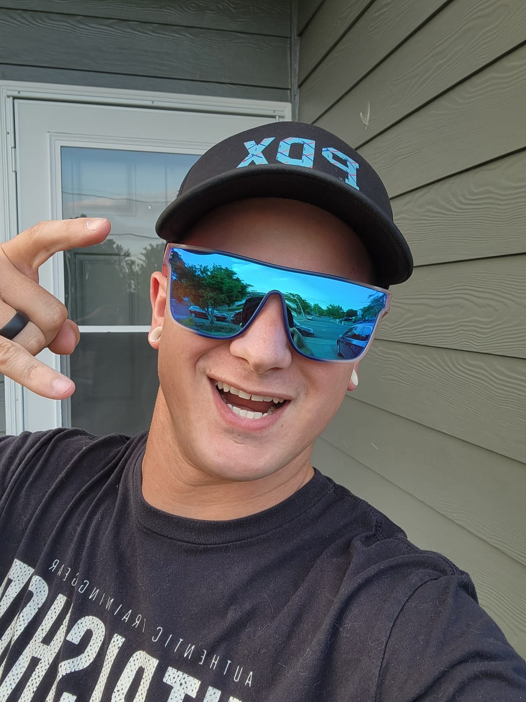 Customer photo review of 80Eighty® Polarized Murica Sunglasses