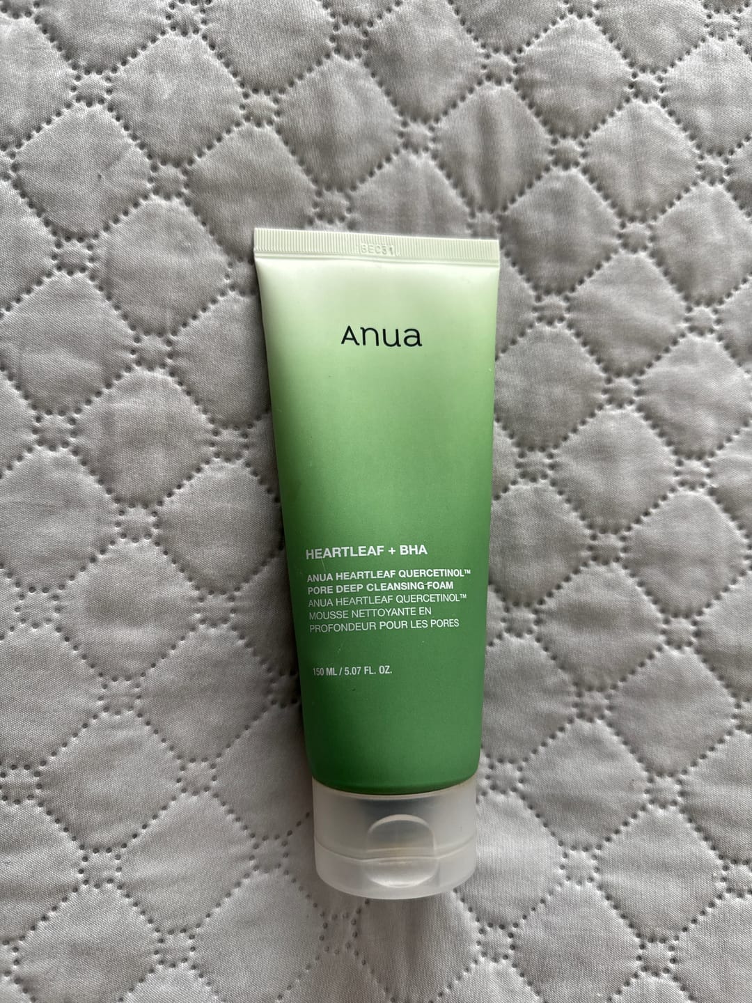 Customer photo review of Putiņas dziļai sejas mazgāšanai un attīrīšanai Anua Heartleaf Quercetinol Deep Pore Cleansing Foam