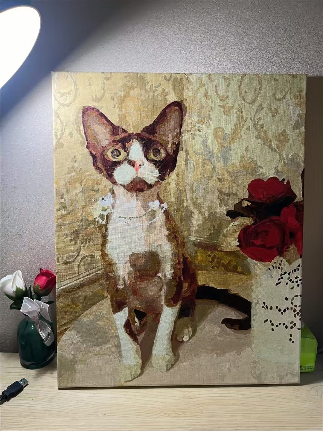 Customer photo review of Custom DIY Pet Painting By Numbers