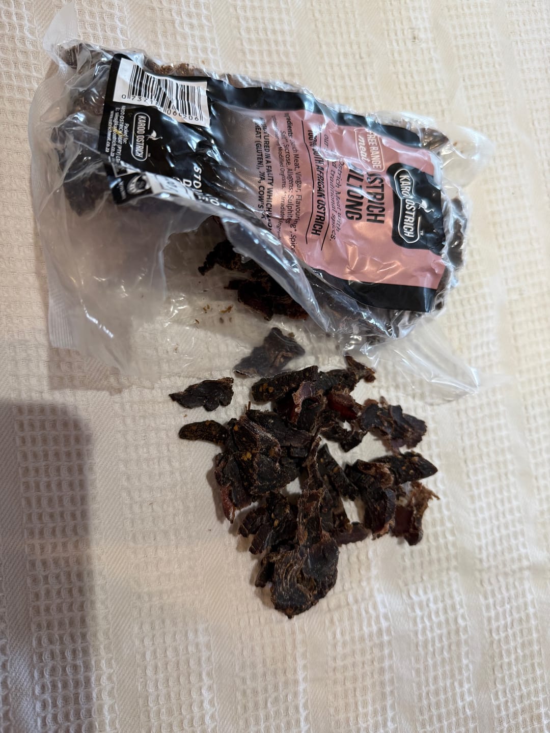 Customer photo review of Ostrich Biltong