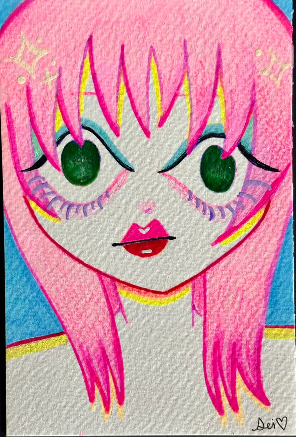 Customer photo review of pink hair and no thoughts