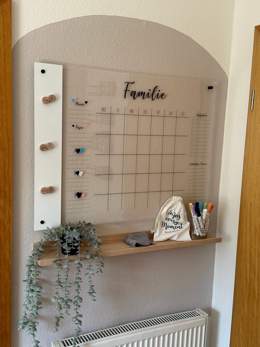 Customer photo review of Familienplaner für 5 Personen mit Magnetboard