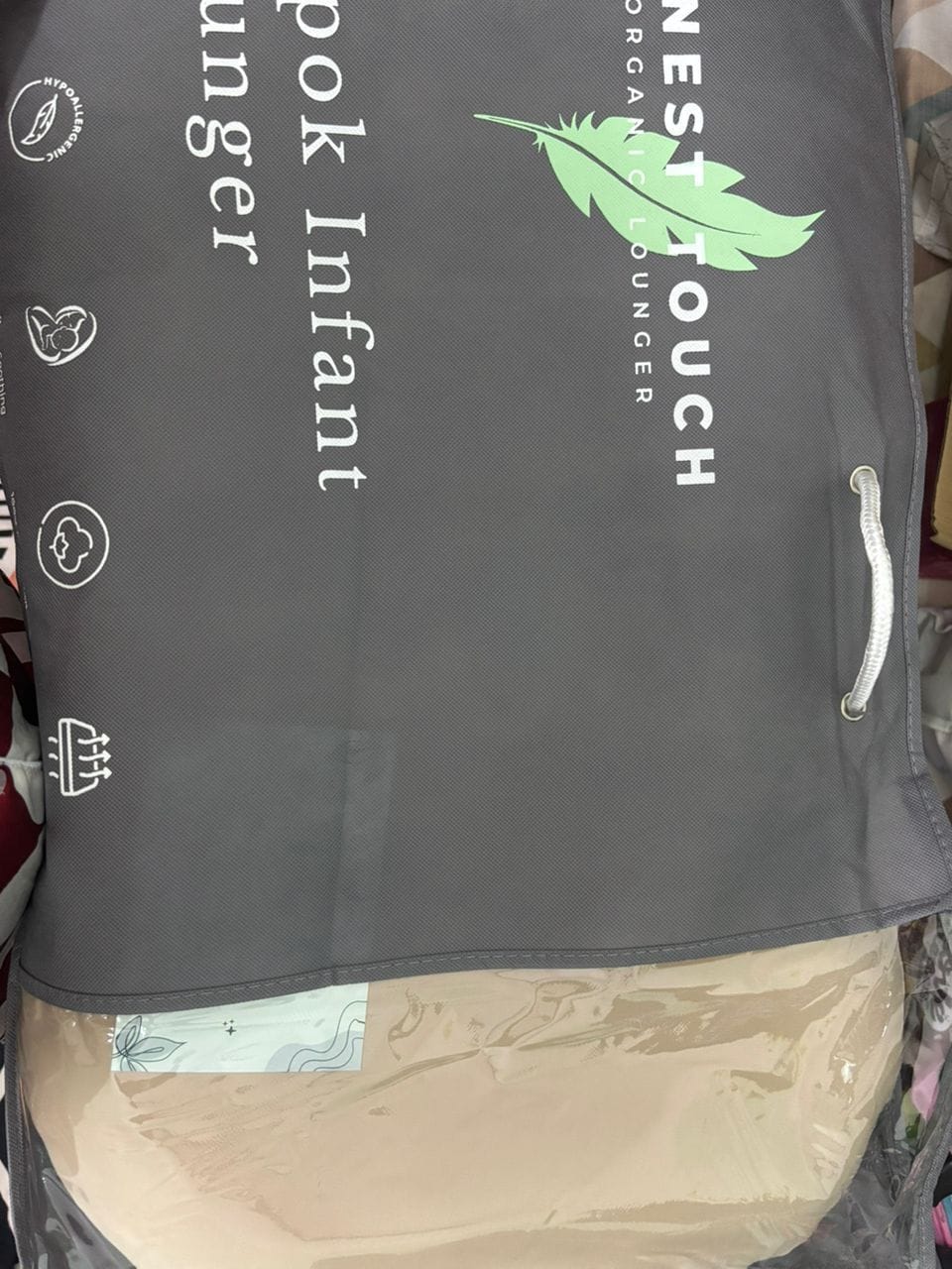 Customer photo review of Organic Kapok Infant Lounger | Co-Sleeping, Lounging, Play-Time