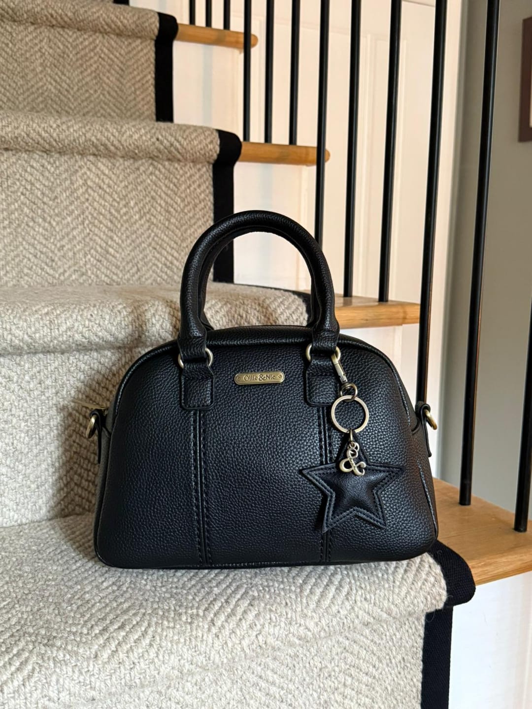 Customer photo review of Essie Mini Bowler Bag - Black