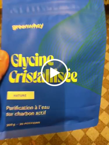 Customer video review of Glycine cristallisée